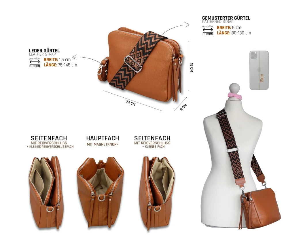 Handmade Leather Crossbody Bag