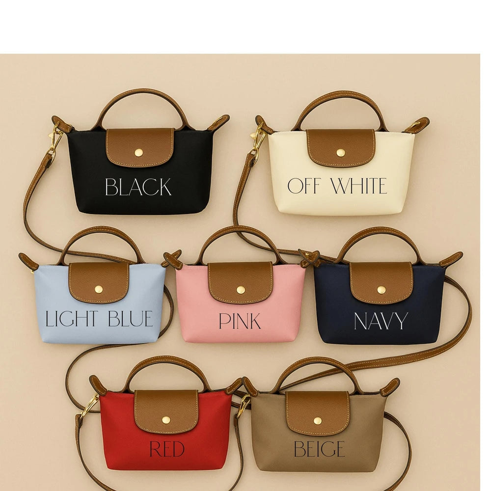 Personalized Nylon Crossbody Tote