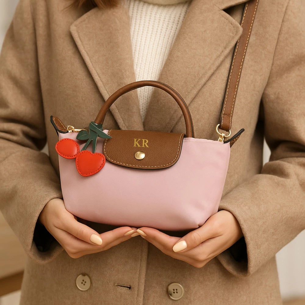 Personalized Nylon Crossbody Tote