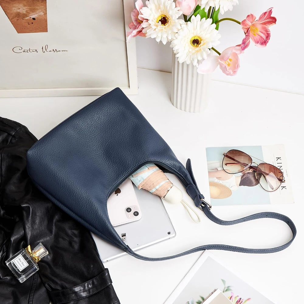 KALIDI Vegan Leather Hobo Bag