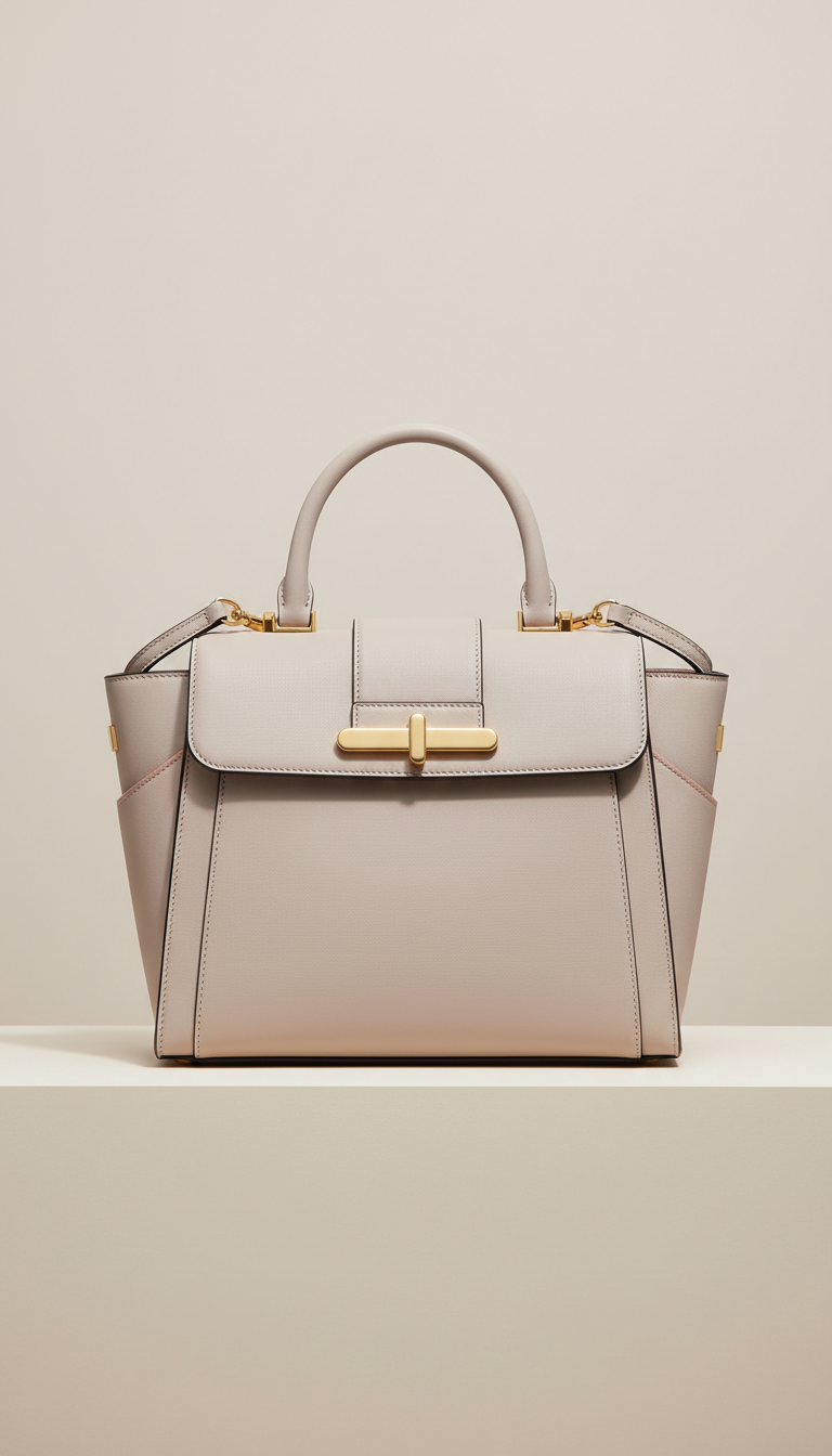 Structured Tote With Magnetic Closure